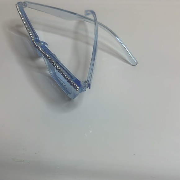 Blue Cat Eye Rhinestone Sunglasses - Picture 6 of 7